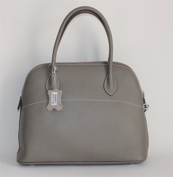 High Quality Replica Hermes Bolide Togo Leather Tote Bag Grey 509084 - Click Image to Close